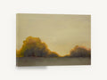 Ochre Grove at Dusk, ochre tree grove landscape painting, landscape canvas wall art print ready to hang