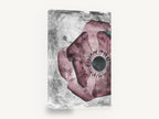 Mulberry Poppy Negative, mulberry poppy vintage plate floral, floral canvas wall art print ready to hang