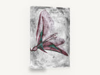 Inverted Lily Study, translucent lily botanical negative, floral canvas wall art print ready to hang