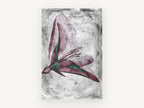 Inverted Lily Study, floral canvas wall art print, front view