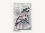 Inverted Lily Bloom, inverted lily grey botanical art, floral canvas wall art print ready to hang