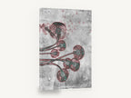 Dandelion Drift, dandelion seed heads grey botanical, floral canvas wall art print ready to hang