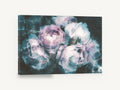 Dusk Rose Bloom, pink rose bouquet moody floral, floral canvas wall art print ready to hang