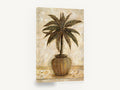 Terracotta Pot Palm, potted palm tree vintage botanical, floral canvas wall art print ready to hang