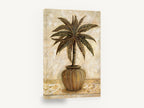 Terracotta Pot Palm, potted palm tree vintage botanical, floral canvas wall art print ready to hang