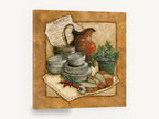 Spaghetti Sauce Pantry, rustic kitchen still life jug herbs, kitchen canvas wall art print ready to hang