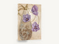 Lilac Tulips and Scroll Vase, purple tulips in ornate vase painting, floral canvas wall art print ready to hang