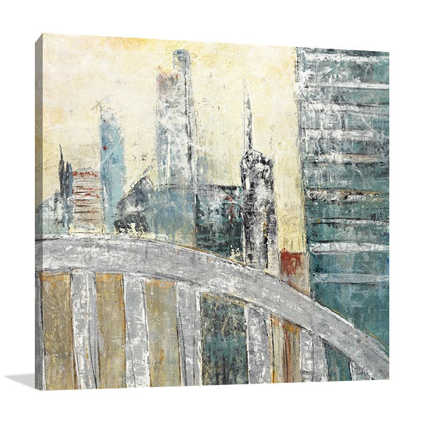 Abstract Cityscape IV Wall Art Print