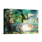 City Scrim A Wall Art Print