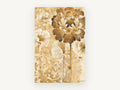 Sepia Peony Bloom, floral canvas wall art print, front view