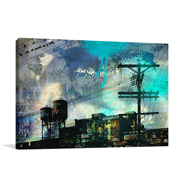 City Scrim B Wall Art Print