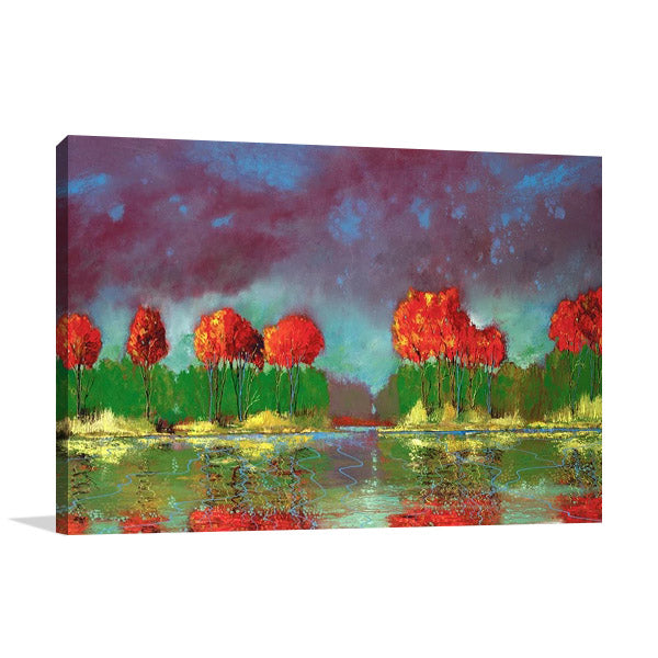 A Dramatic Approach Wall Art Print