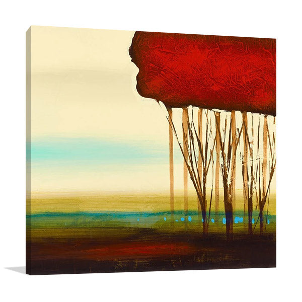 Red Solo II Wall Art Print