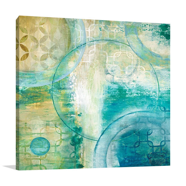 Teal Aire I Wall Art Print