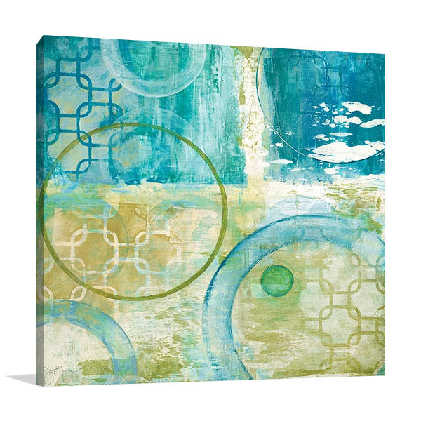 Teal Aire II Wall Art Print