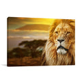 Savanna Lion Wall Art Print