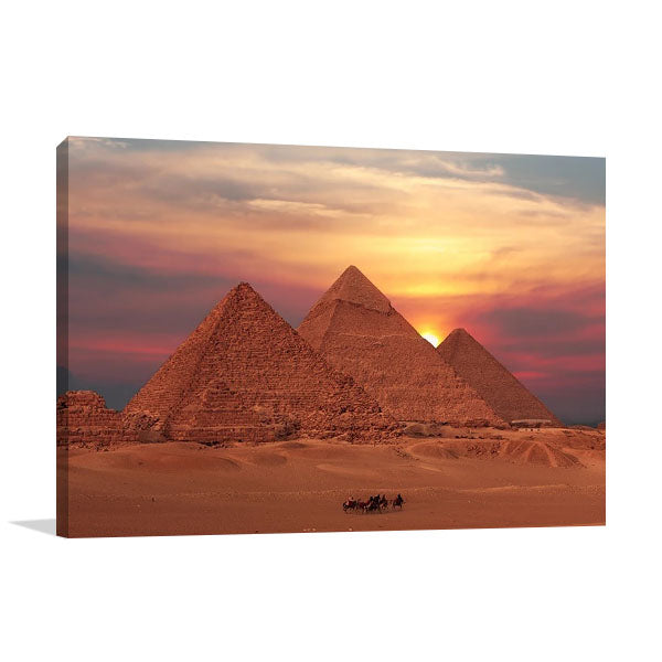 Egypt Giza Pyramids Wall Art Print