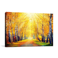 Autumn Sun Rays Wall Art Print