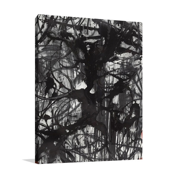 Abstract Calligraphy Ink Wall Art Print