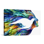 Bird Woman Face Wall Art Print