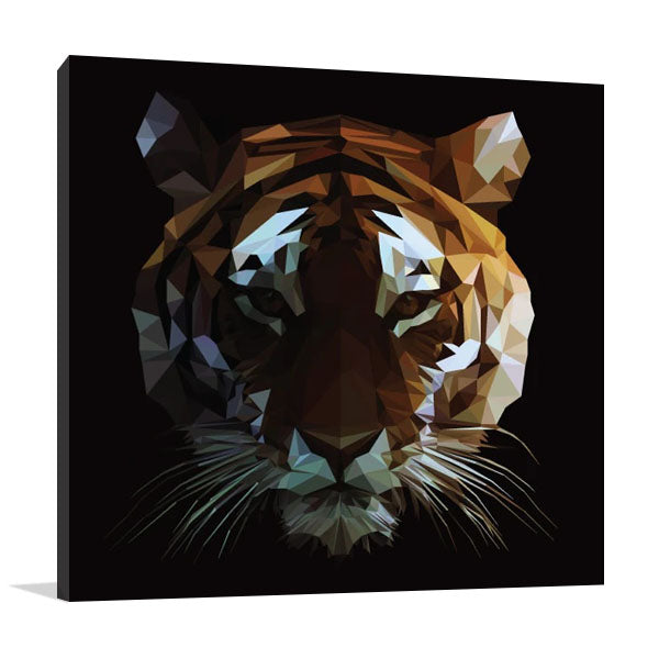 Digital Tiger Wall Art Print