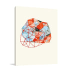 Embroidered Prism Collage VI Wall Art Print