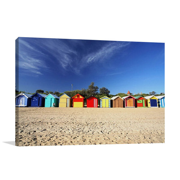 Brighton Beach Huts Wall Art Print