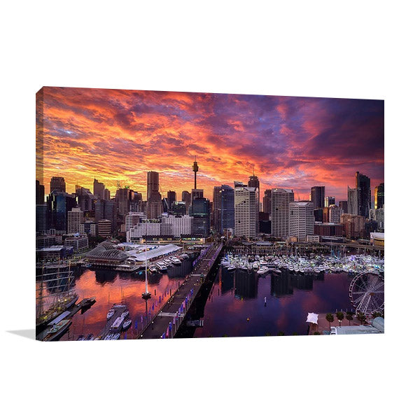 Darling Harbour Sydney Wall Art Print