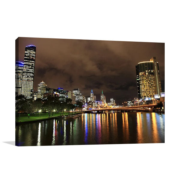Melbourne City Buildings Wall Art Print