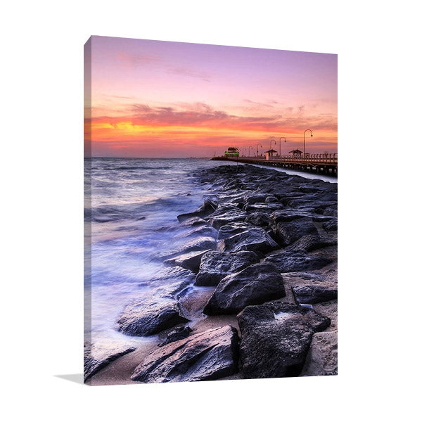 St Kilda Pier Australia Wall Art Print