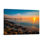 Sunset at Brighton Beach Wall Art Print