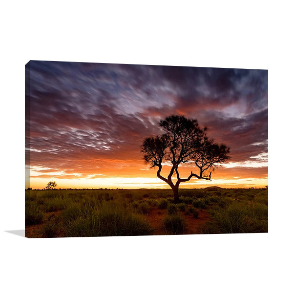 Sunset at Pilbara Region Wall Art Print
