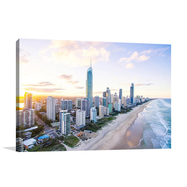 Surfers Paradise Skyline Wall Art Print