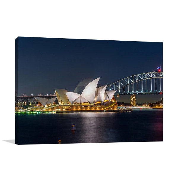 Sydney Opera House at Night Wall Art Print
