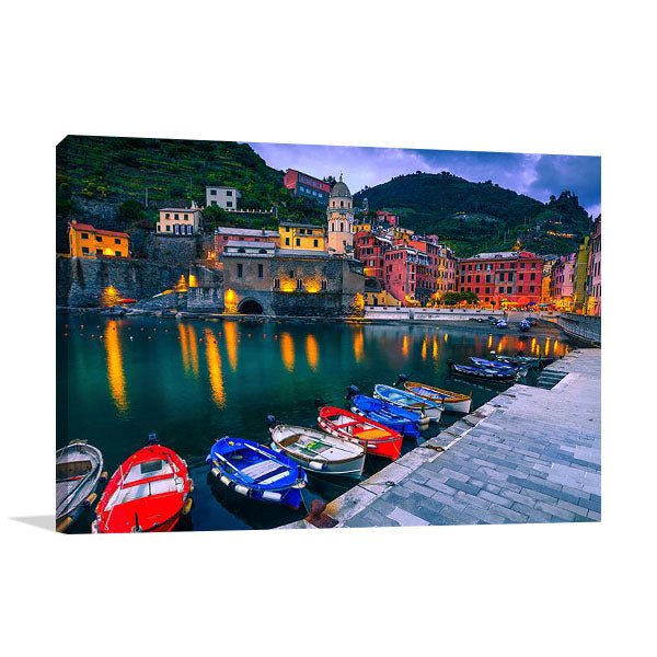 Italy Vernazza Village Wall Art Print