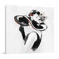 Red on Black III Wall Art Print