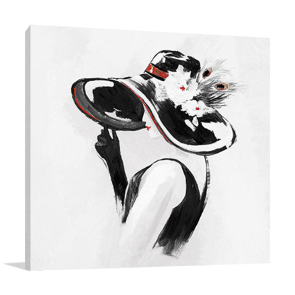 Red on Black III Wall Art Print