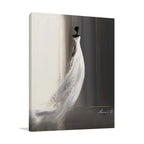 White Long Dress I Wall Art Print