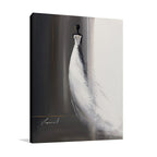 White Long Dress II Wall Art Print