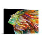 Colourful Face Wall Art Print