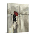 Lovers Under the Rain Wall Art Print