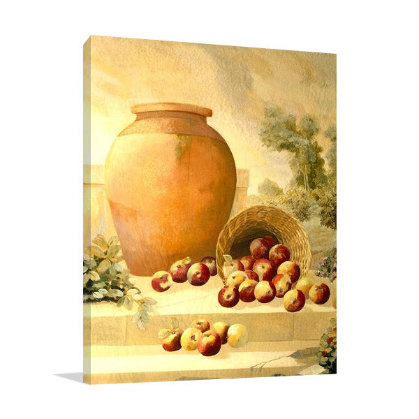 An Urn with Apples Wall Art Print