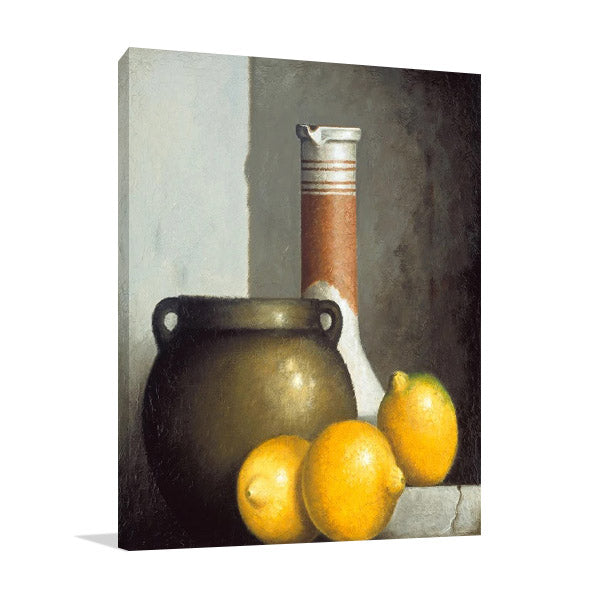 Lemon Still Life Wall Art Print