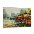 Fishing Village Wall Art Print