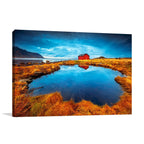 Lofoten Lake House Wall Art Print
