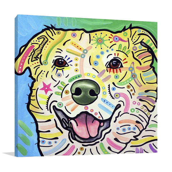 Laughing Labrador Wall Art Print