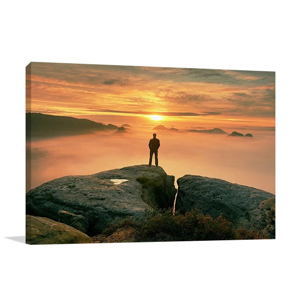 Standing Alone Wall Art Print