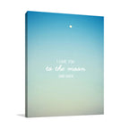 To the Moon Wall Art Print