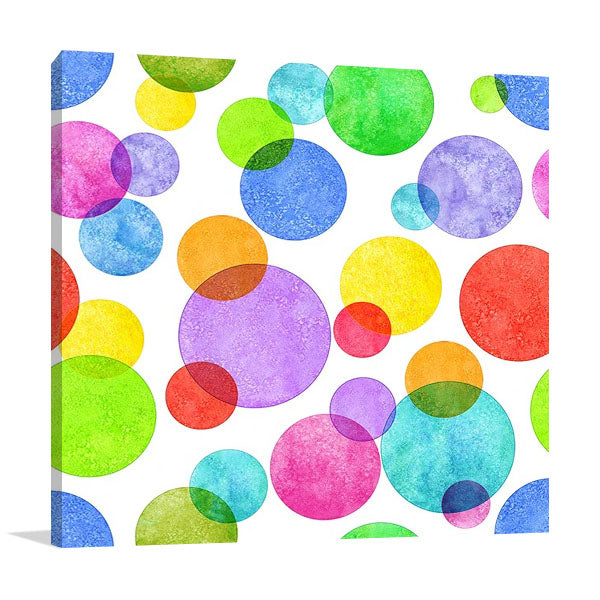 Colourful Bubbles Wall Art Print