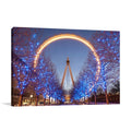 London Eye at Night Wall Art Print